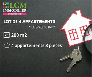 maison à la vente -   30240  LE GRAU DU ROI, surface 200 m2 vente maison - UBI421907977